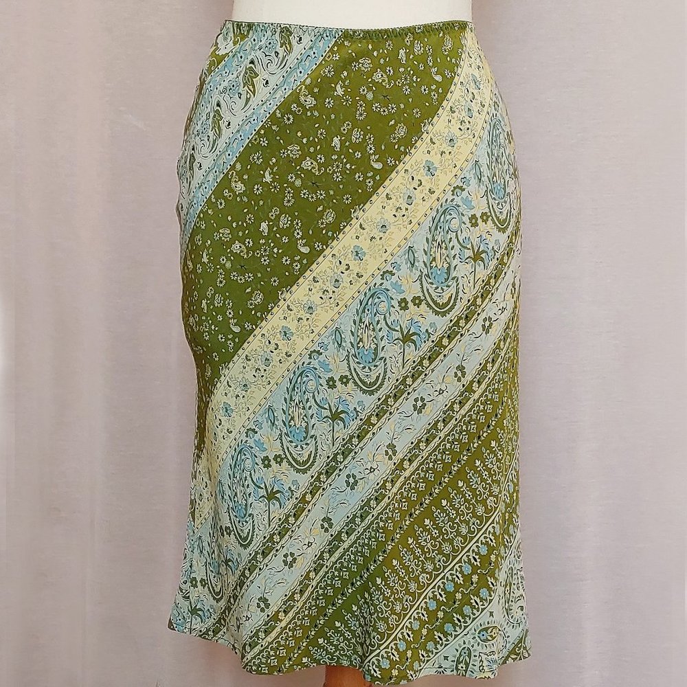 The Limited Silk Bias-cut Skirt